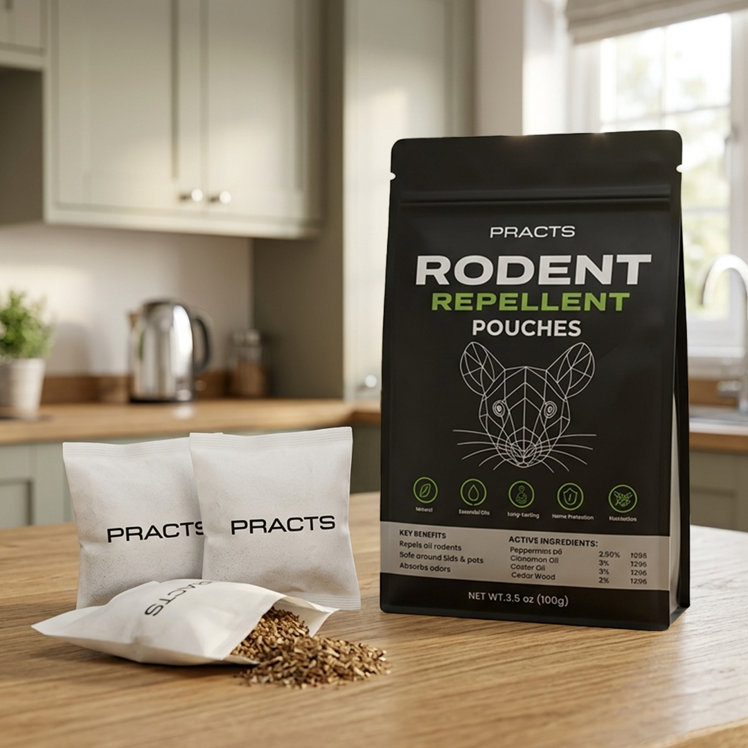 PRACTS Rodent Repellent Pouches | Place Anywhere Mice Hide, Drive Them Away Permanently