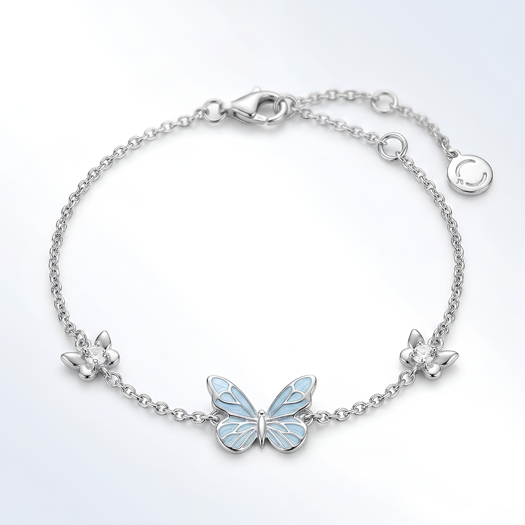 PRACTS Luminous Butterfly Charm Bracelet-SE
