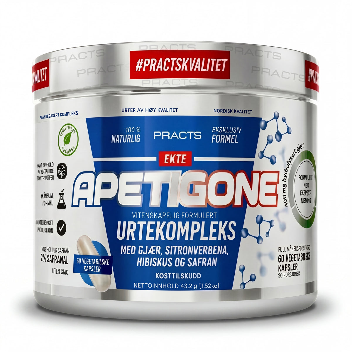 PRACTS APETIGONE | Appetittregulerende Urtkompleks