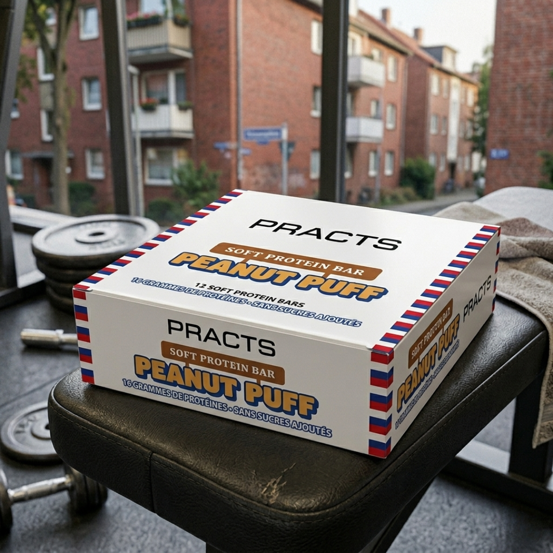 PRACTS Peanut Puff Protein Bars-FR