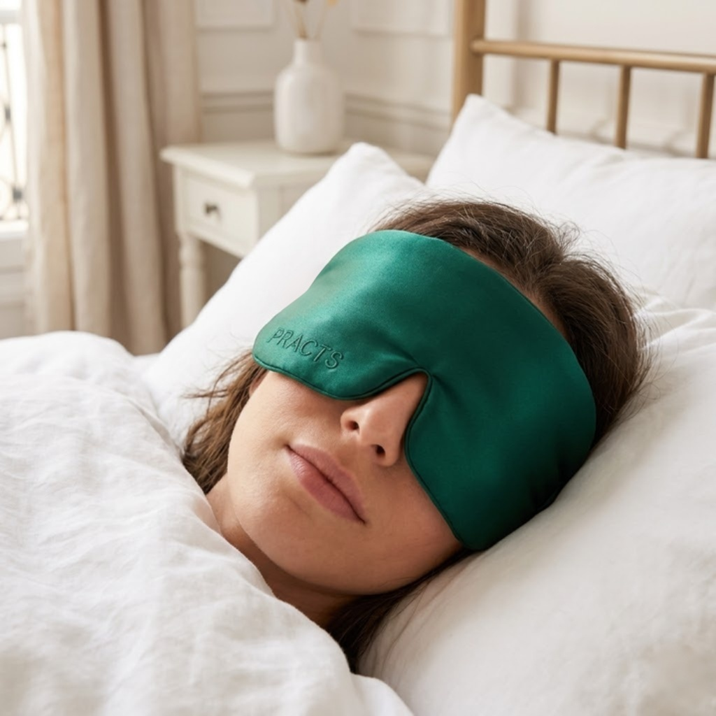 PRACTS Masque de Sommeil 3D Contouré en Soie de Mûrier