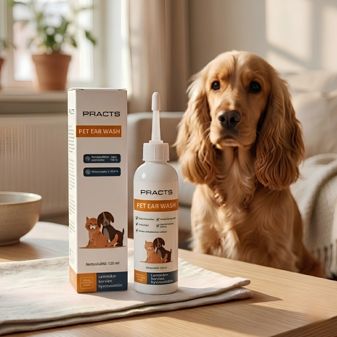 PRACTS Pet Ear Cleaning Solution Drops-FI