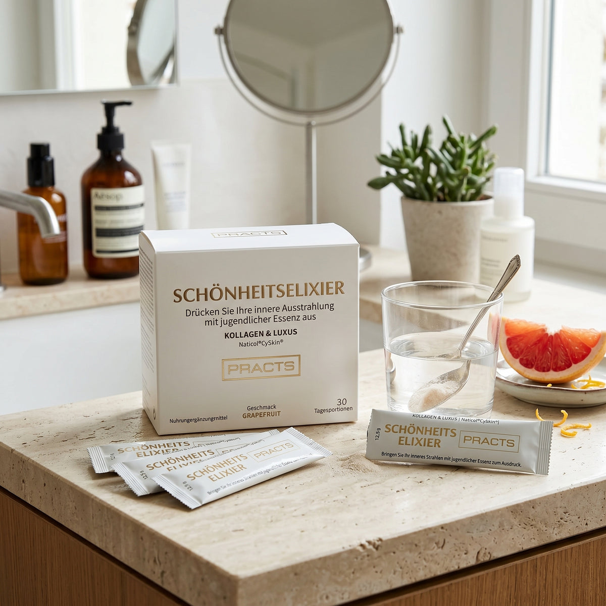 Practs SCHÖNHEITSELIXIER KOLLAGEN & LUXUS, Naticol®CySkin®