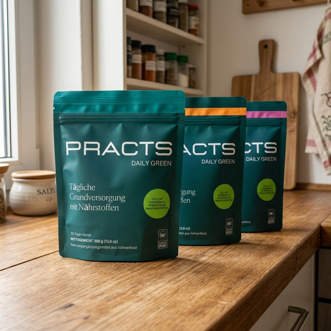 PRACTS Daily Green Powder Supplements-DE