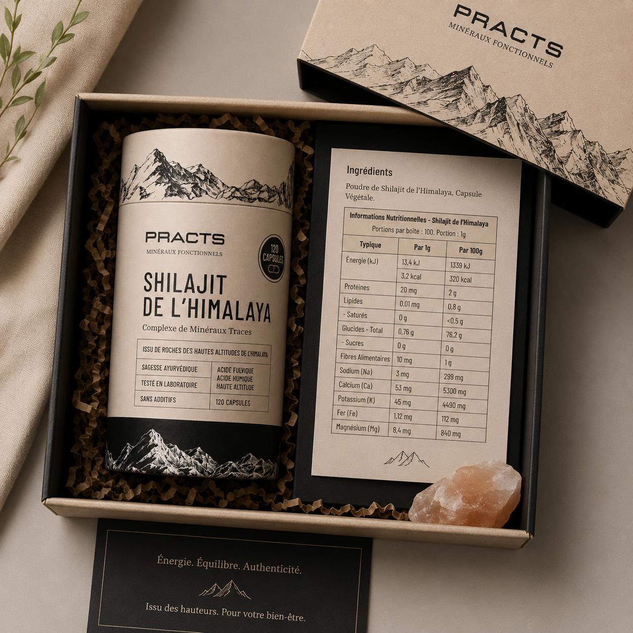 PRACTS Gélules de Shilajit de l’Himalaya