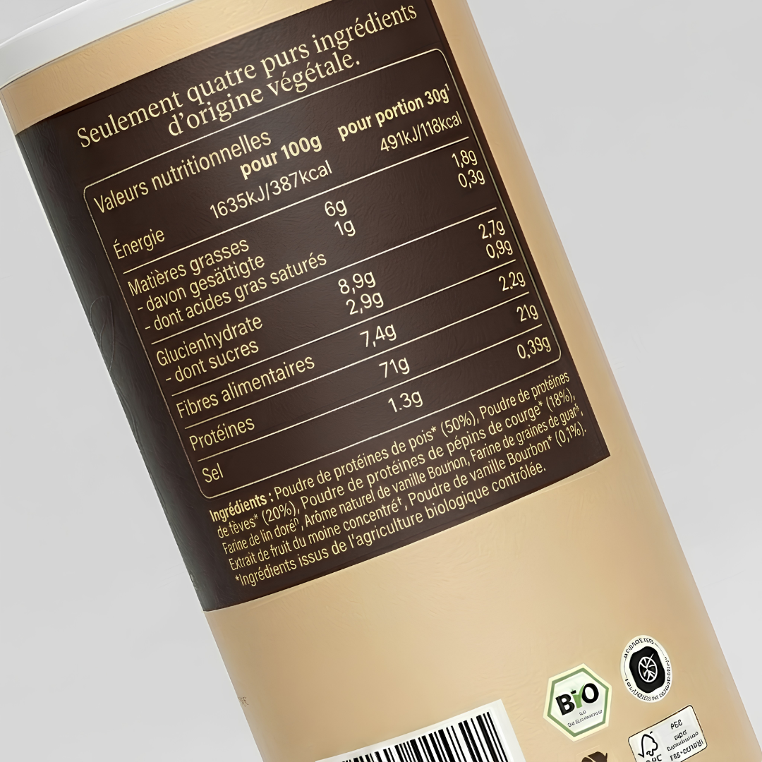 PRACTS Vegan Plant-Based Protein Powder-FR